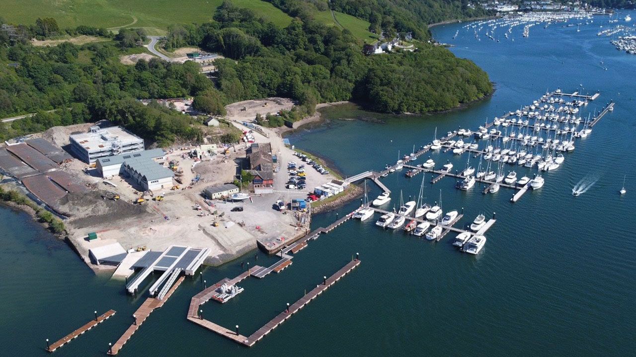 Noss on Dart Marina Superyacht Marina Dockwalk